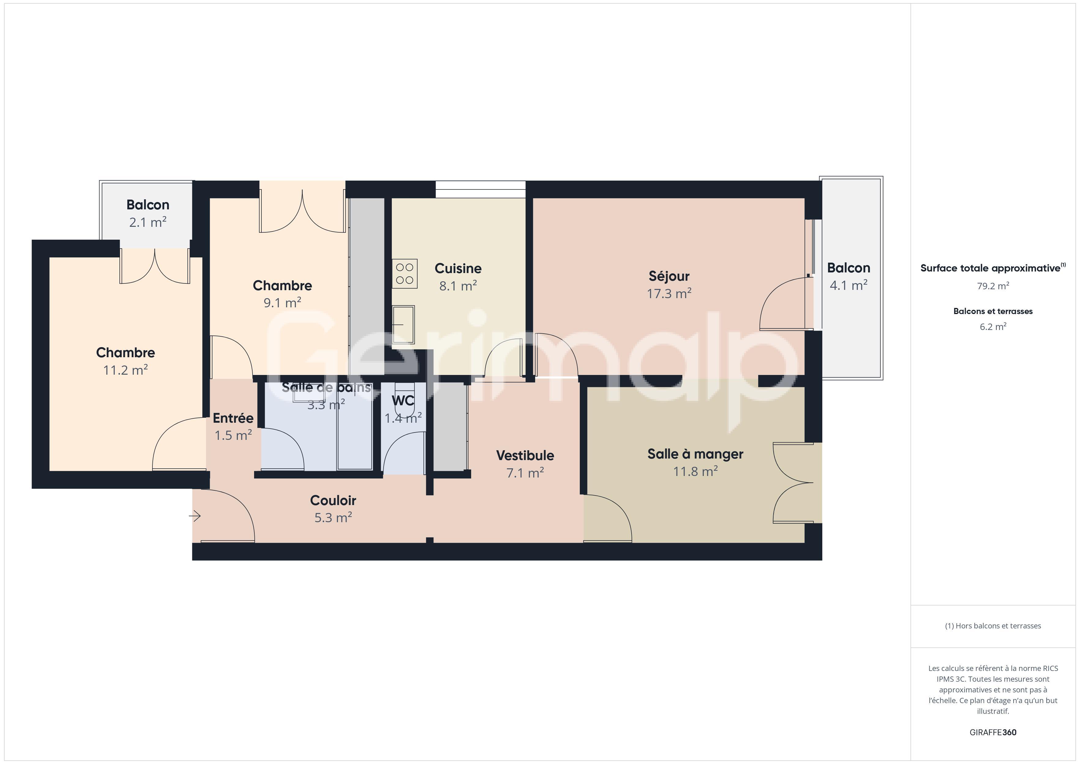 Photo Vente Appartement 3 pièces 79 m&sup2;