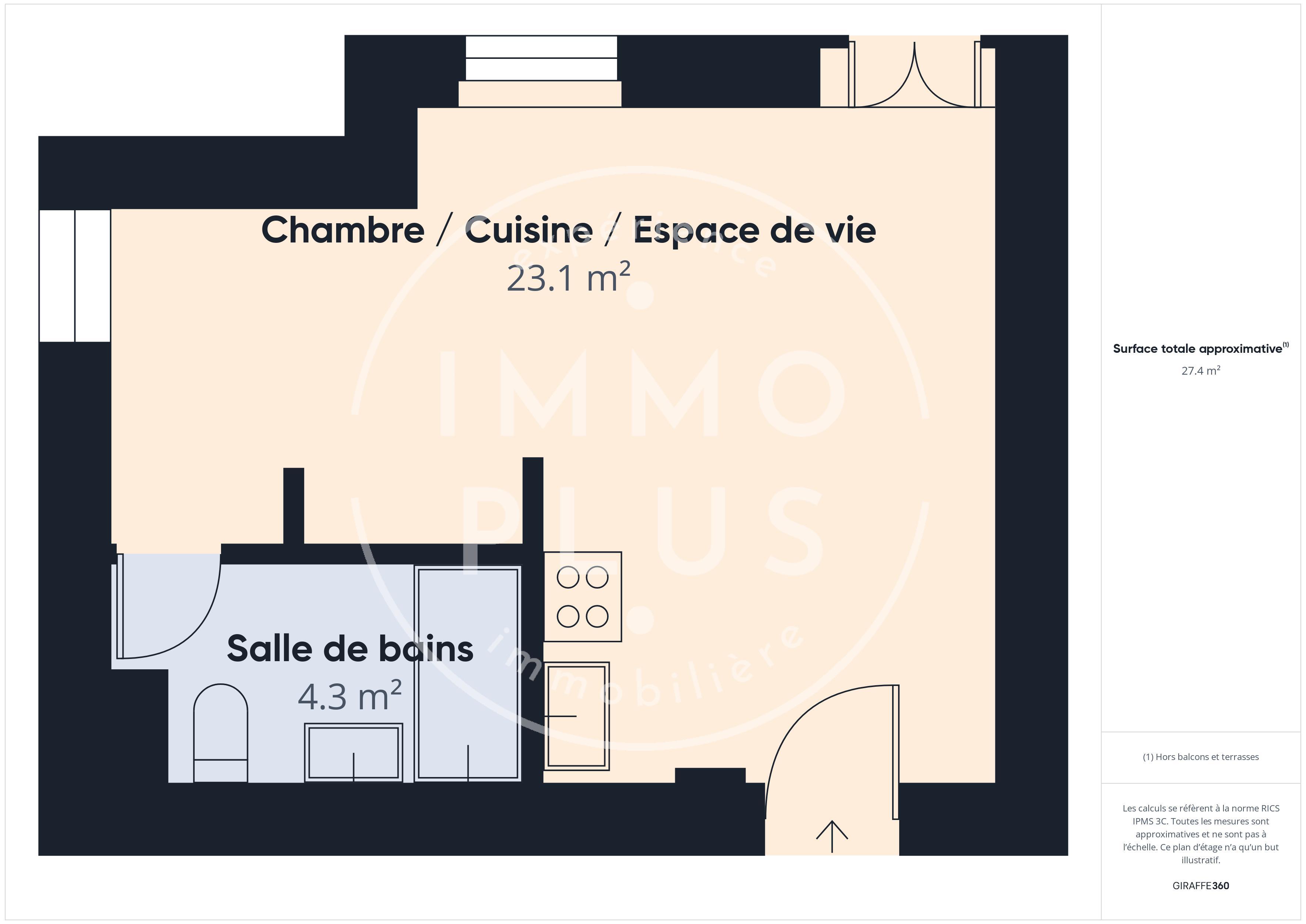 Photo Vente Appartement 1 pièce 28 m²