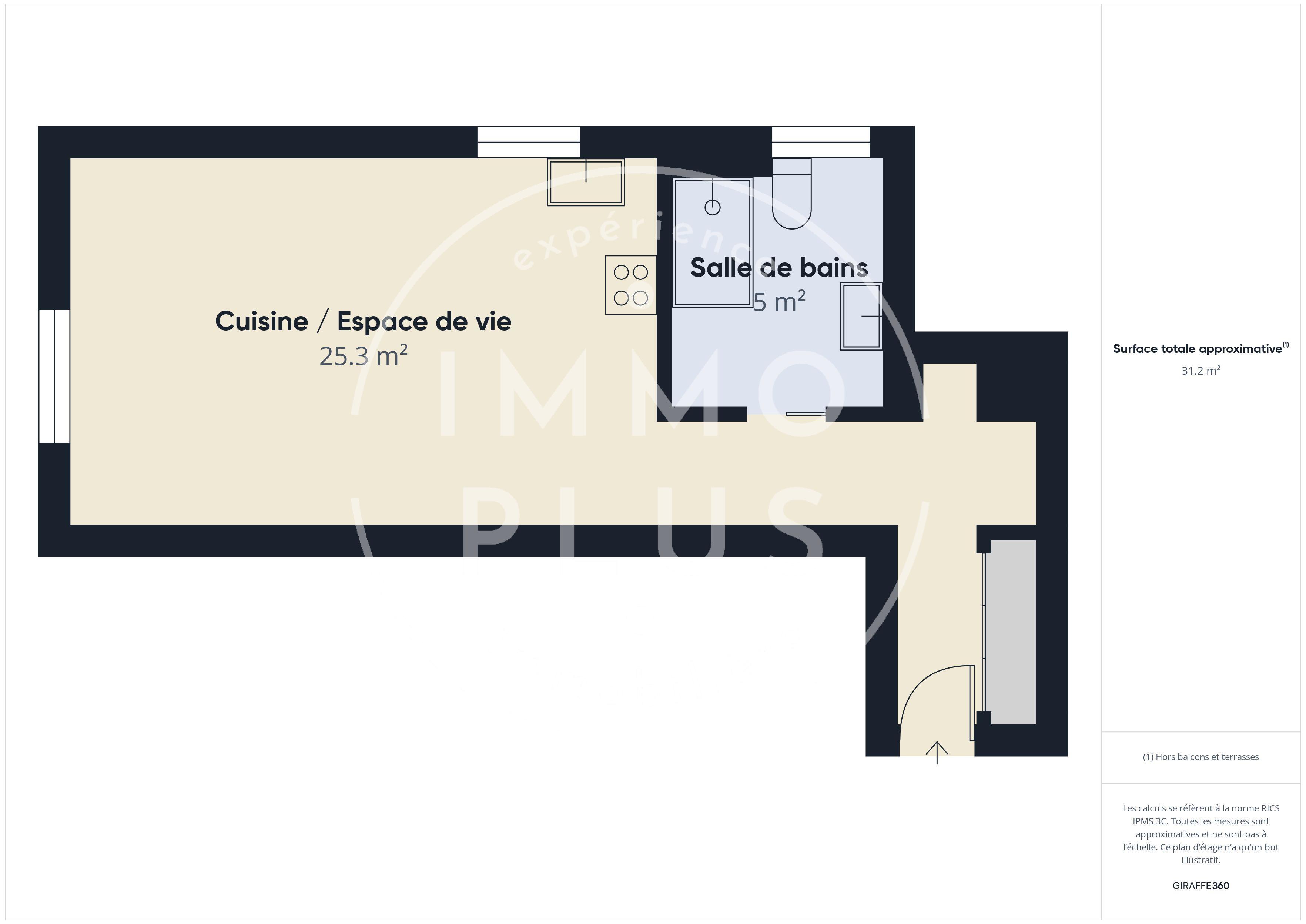 Photo Cran-Gevrier Vert Bois: Studio rénové.